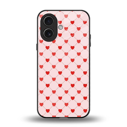 Heartbeat back phone cover | glass case for iphone 17