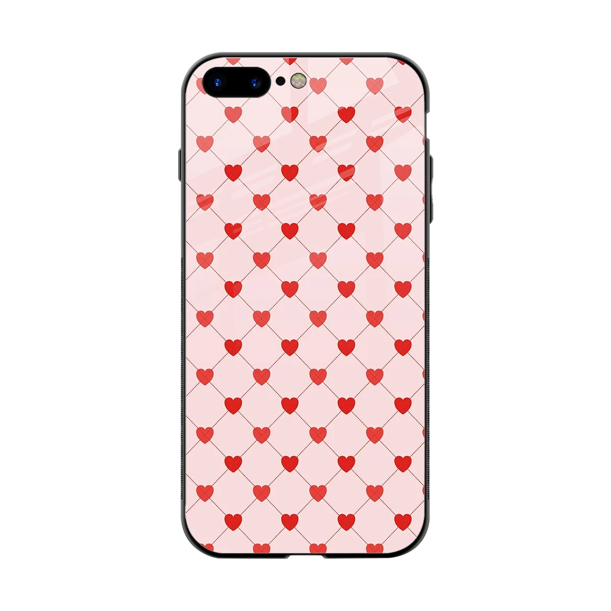 Heartbeat back phone cover | glass case for iphone 8 plus
