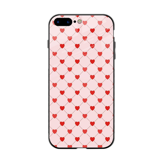 Heartbeat back phone cover | glass case for iphone 8 plus