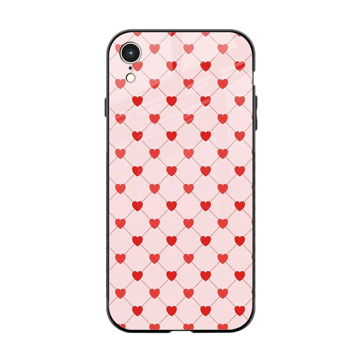 Heartbeat back phone cover | glass case for iphone xr