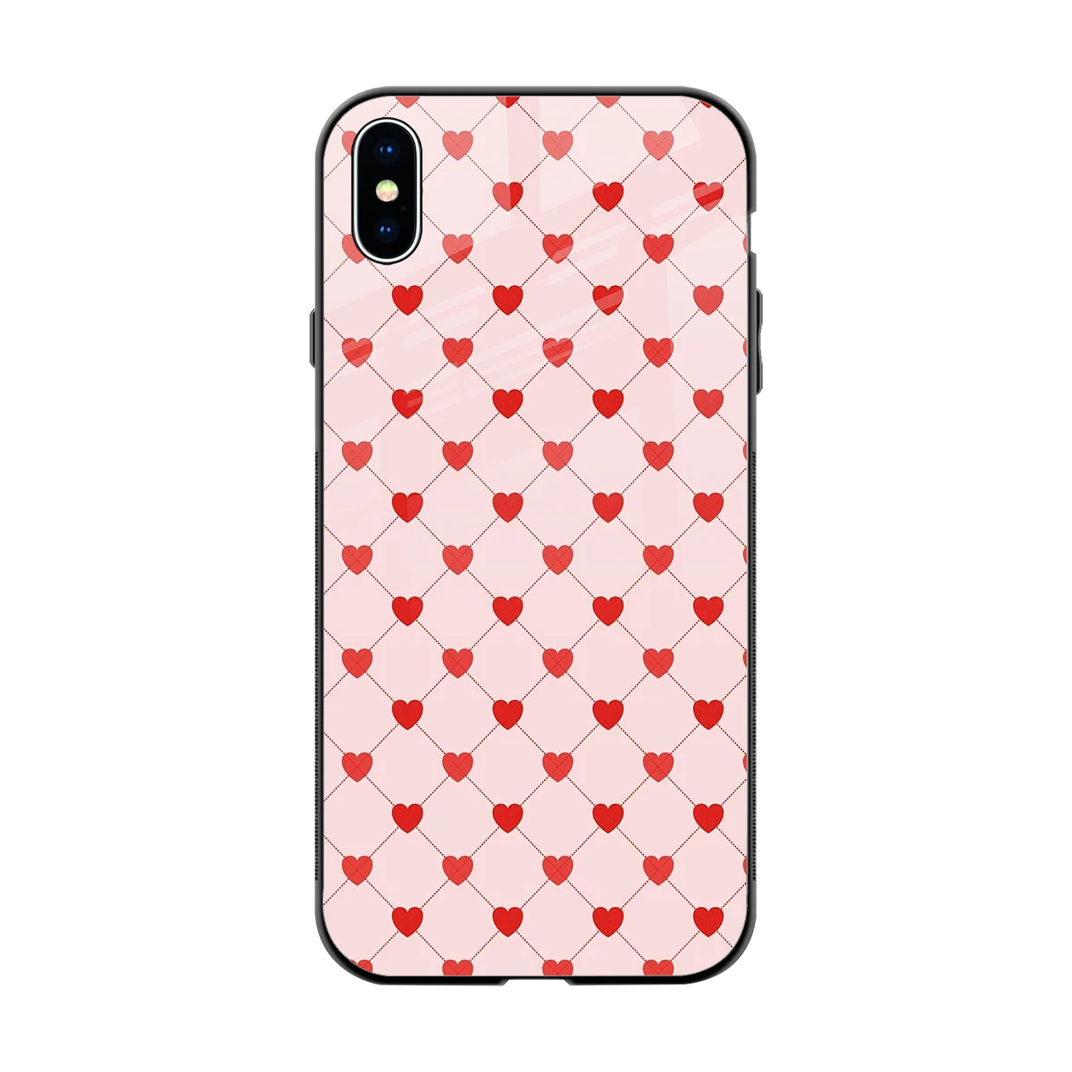 Heartbeat back phone cover | glass case for iphone xs max