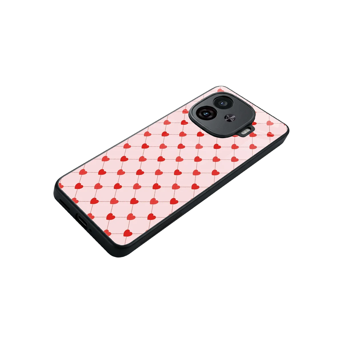 Heartbeat stylish phone case for iqoo neo 10r 5g | glossy glass and slim fit