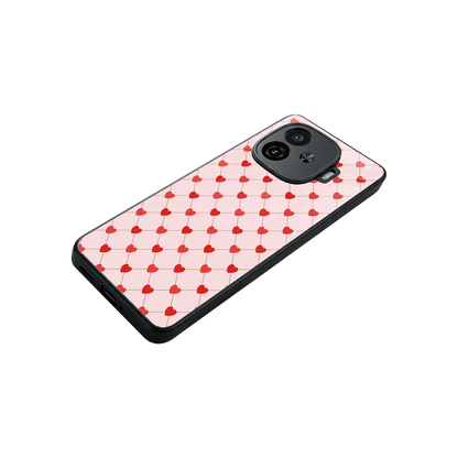 Heartbeat stylish phone case for iqoo neo 10r 5g | glossy glass and slim fit
