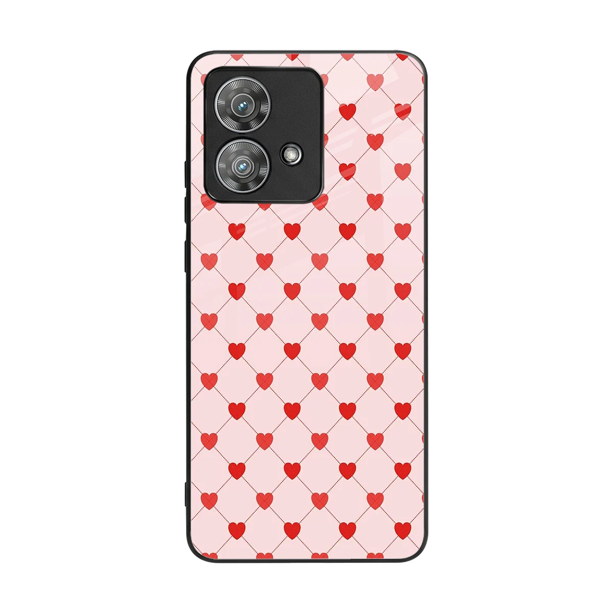Heartbeat back phone cover | glass case for motorola edge 40 neo 5g