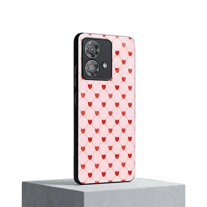 Heartbeat motorola edge 40 neo 5g mobile cover | shockproof glass phone case