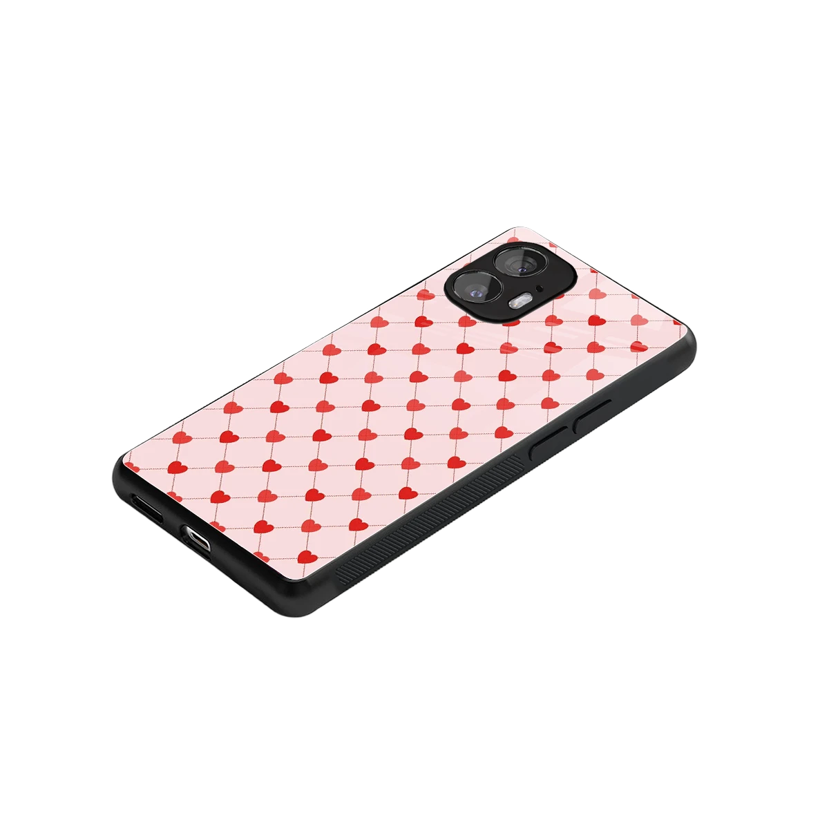 Heartbeat stylish phone case for nothing phone 2 | glossy glass and slim fit