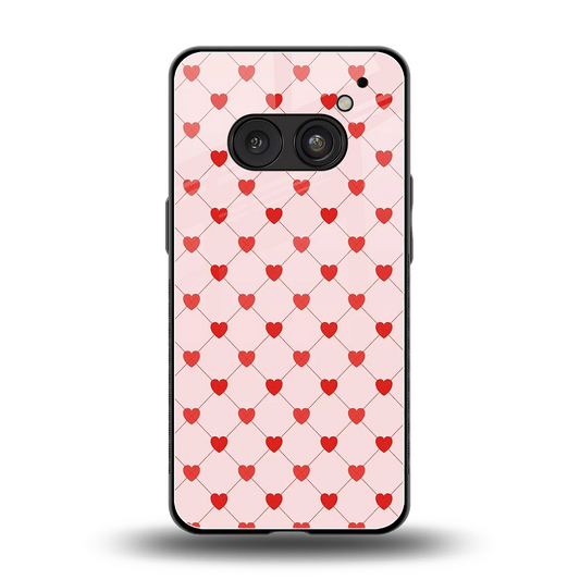 Heartbeat back phone cover | glass case for nothing phone 2a plus