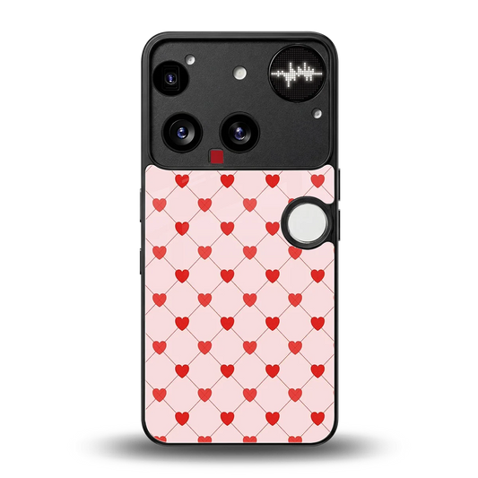 Heartbeat back phone cover | glass case for nothing phone 3