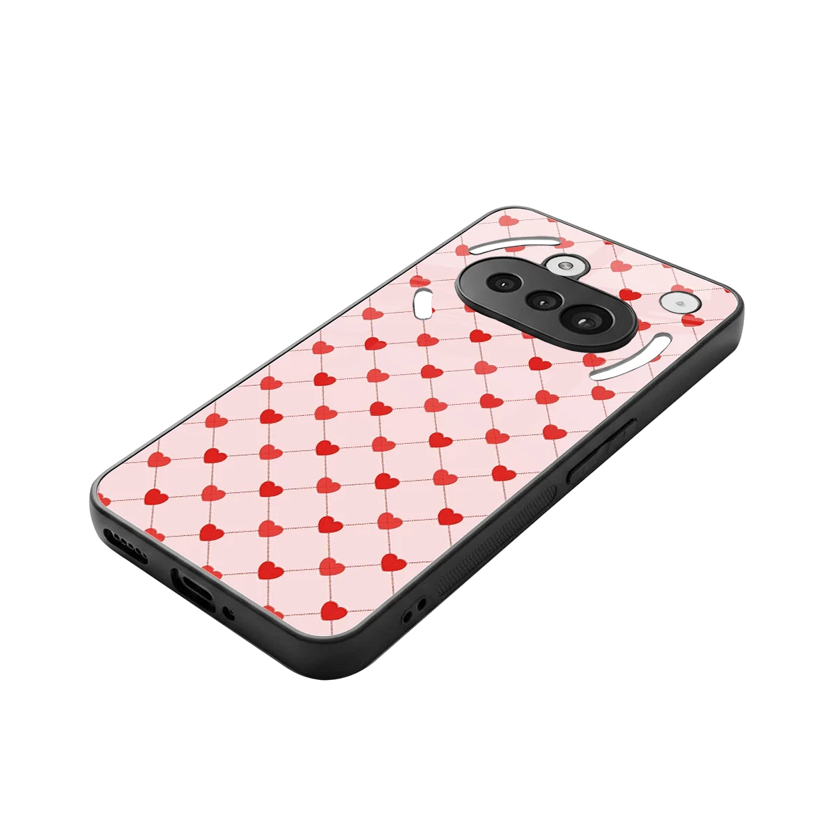 Heartbeat stylish phone case for nothing phone 3a | glossy glass and slim fit