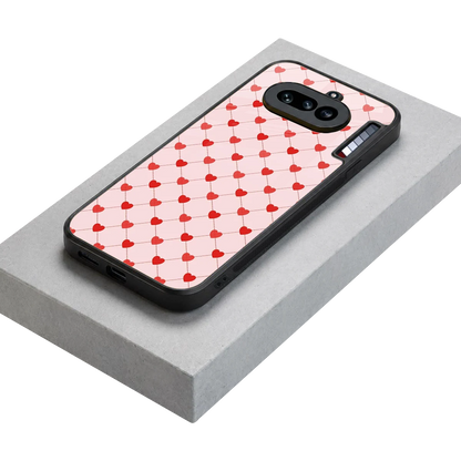 Heartbeat stylish phone case for nothing phone 4a | glossy glass and slim fit
