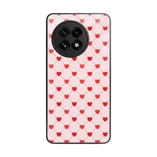 Heartbeat back phone cover | glass case for oneplus 13r