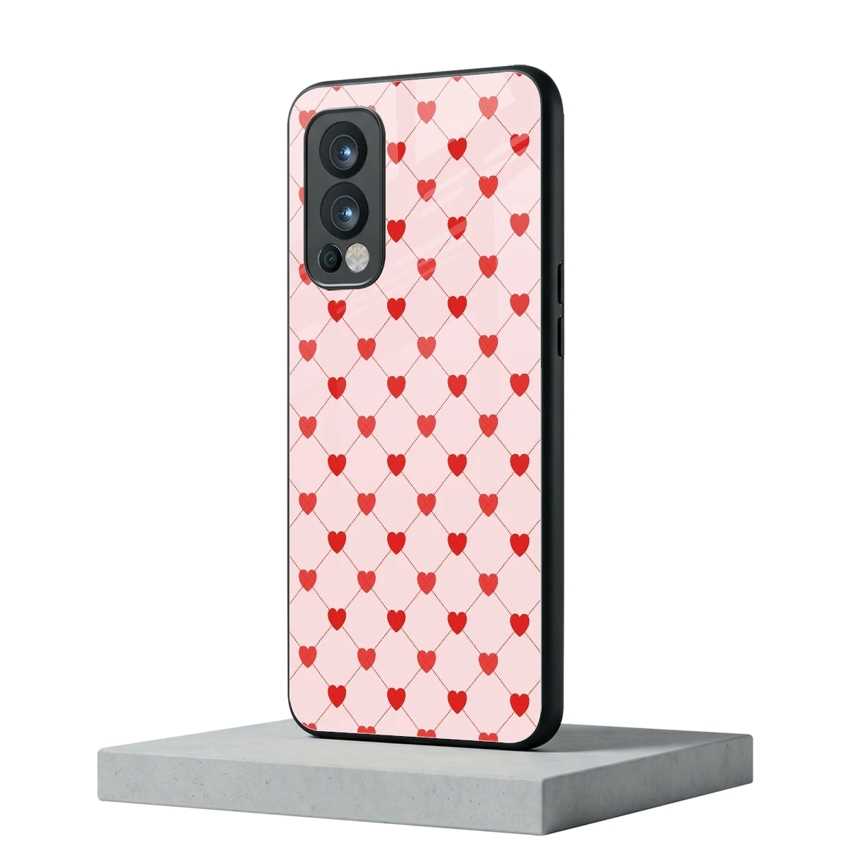 Heartbeat oneplus nord 2 mobile cover | shockproof glass phone case