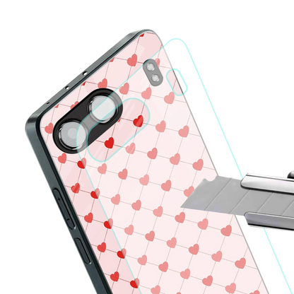 Heartbeat stylish phone case for oneplus nord 4 | glossy glass and slim fit