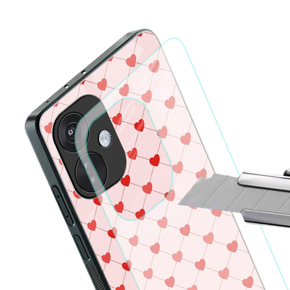 Heartbeat stylish phone case for oneplus nord ce 3 | glossy glass and slim fit