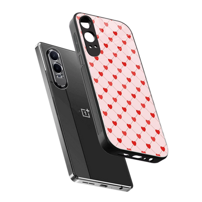 Heartbeat sleek oneplus nord ce 4 lite cover with tempered glass back and TPU edges