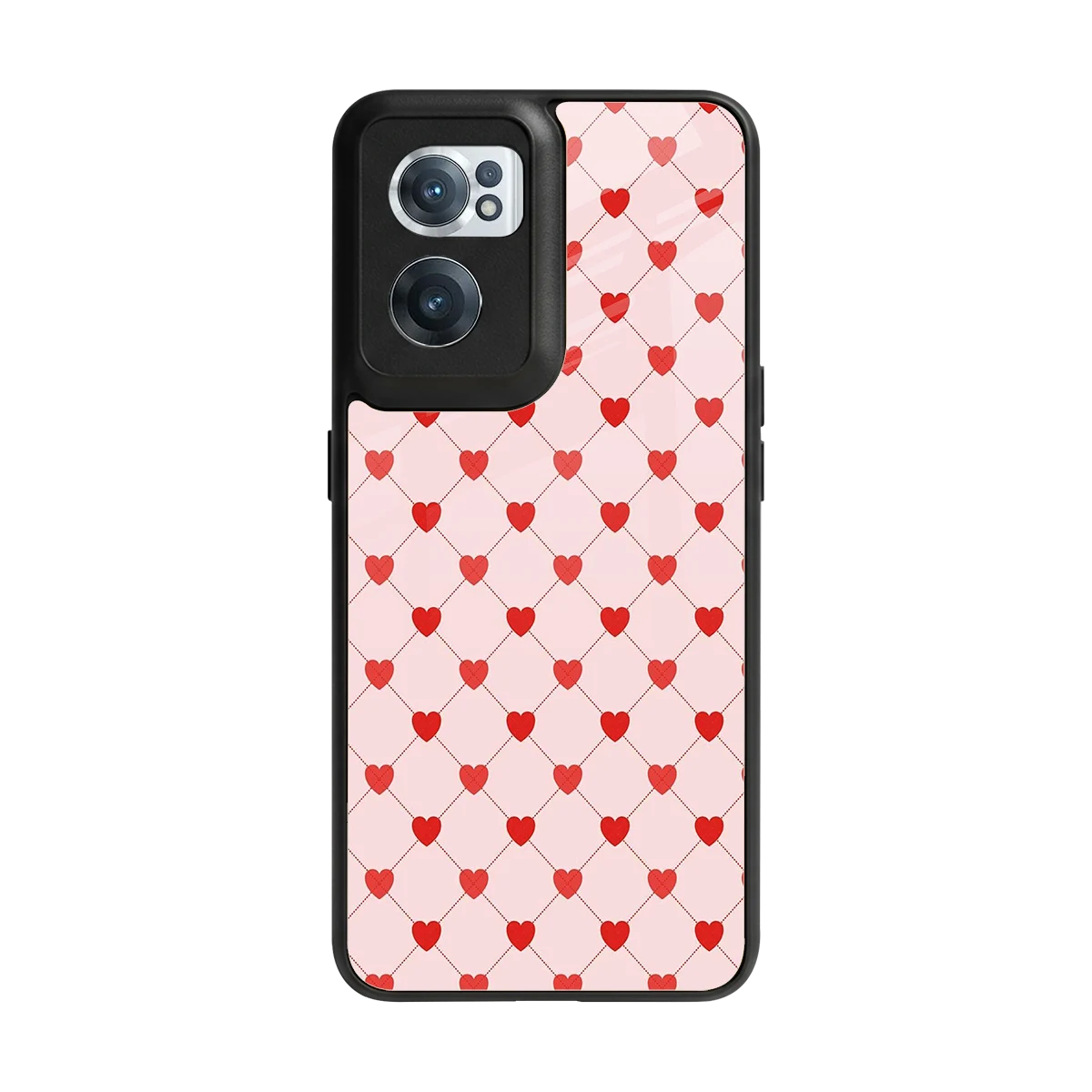 Heartbeat back phone cover | glass case for oneplus nord ce 2