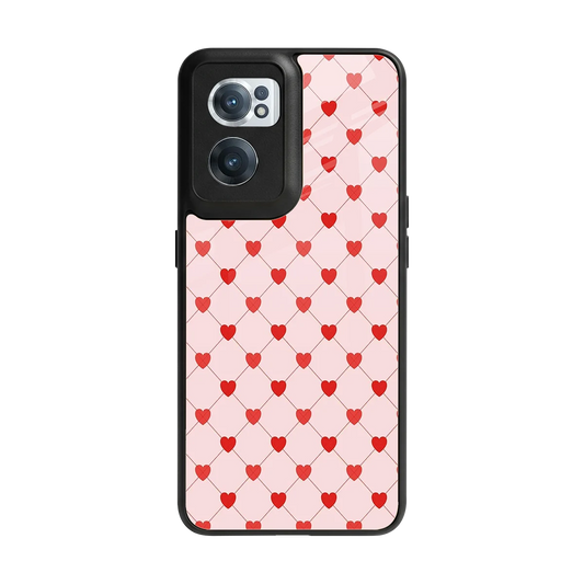 Heartbeat back phone cover | glass case for oneplus nord ce 2