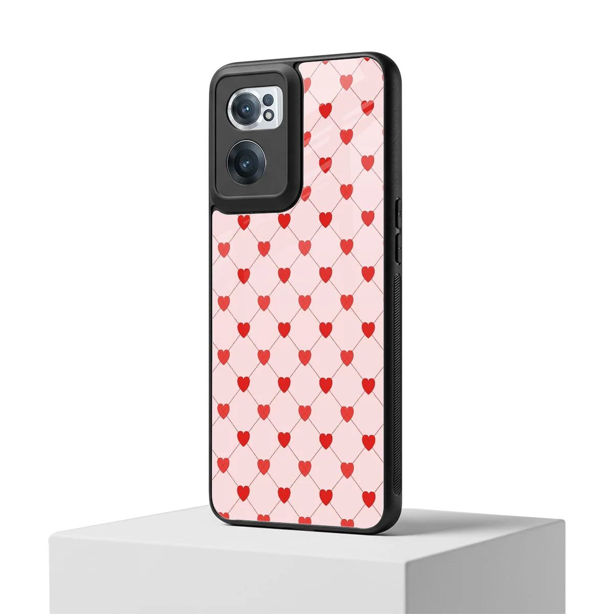 Heartbeat oneplus nord ce 2 mobile cover | shockproof glass phone case
