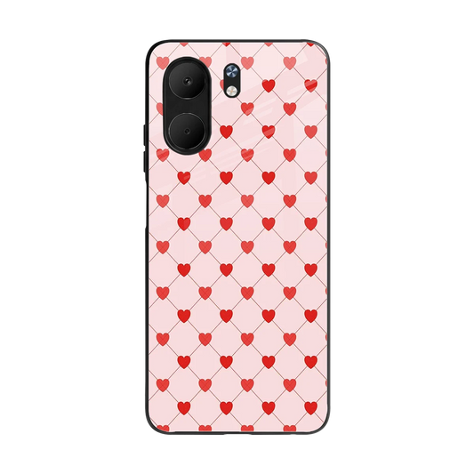 Heartbeat back phone cover | glass case for oppo a5x 5g