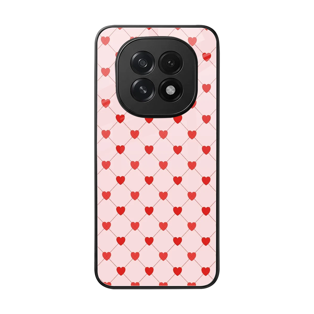 Heartbeat back phone cover | glass case for oppo f29 5g