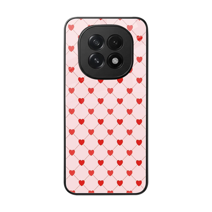 Heartbeat back phone cover | glass case for oppo f29 5g