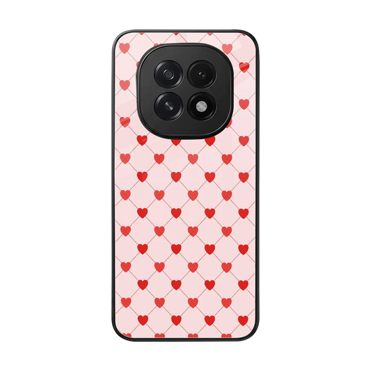 Heartbeat back phone cover | glass case for oppo f29 5g