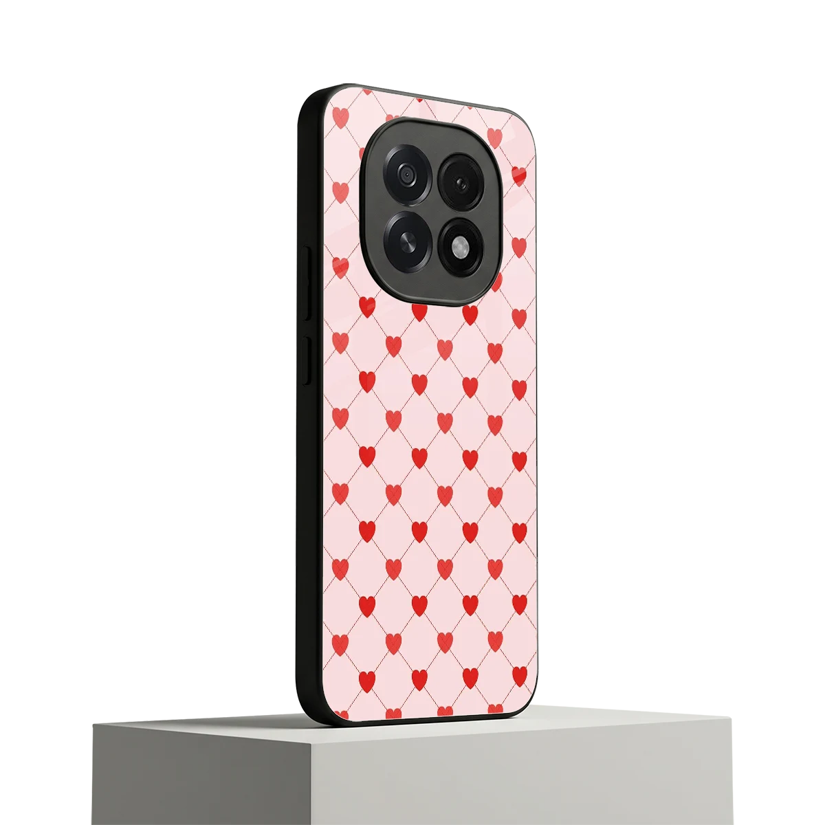 Heartbeat oppo f29 5g mobile cover | shockproof glass phone case
