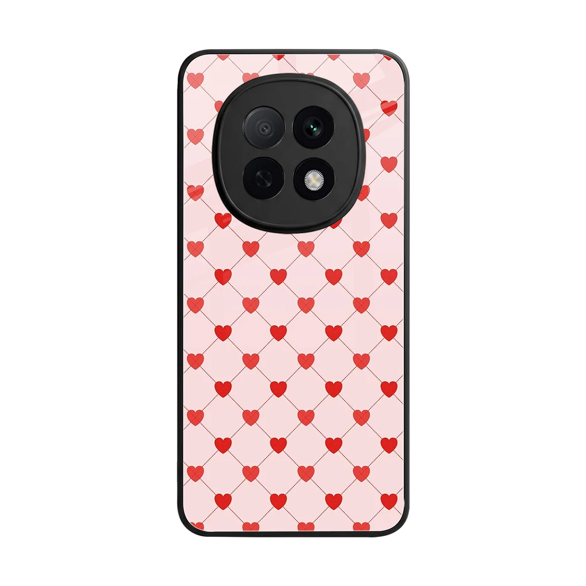 Heartbeat back phone cover | glass case for oppo f29 pro 5g