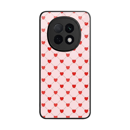 Heartbeat back phone cover | glass case for oppo f29 pro 5g
