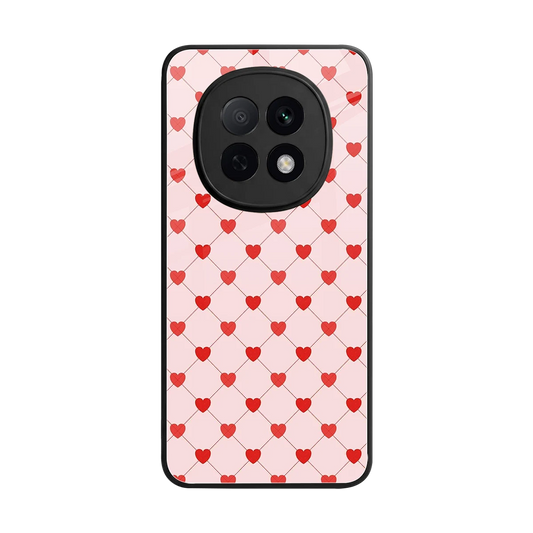 Heartbeat back phone cover | glass case for oppo f29 pro 5g