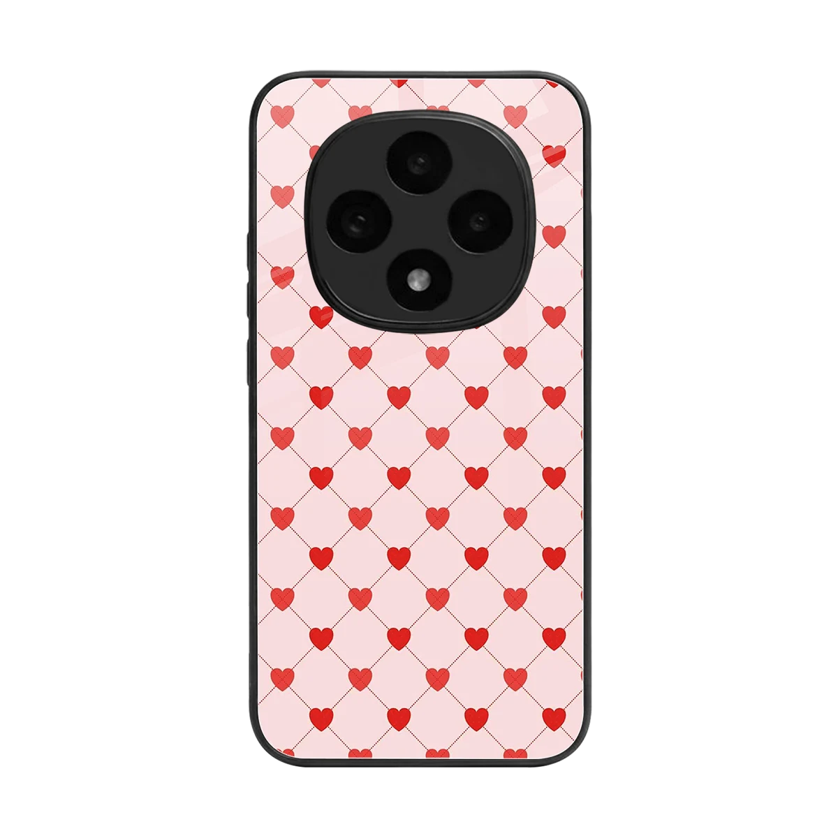 Heartbeat back phone cover | glass case for oppo f31 pro 5g