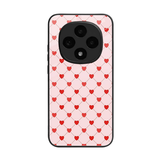 Heartbeat back phone cover | glass case for oppo f31 pro 5g