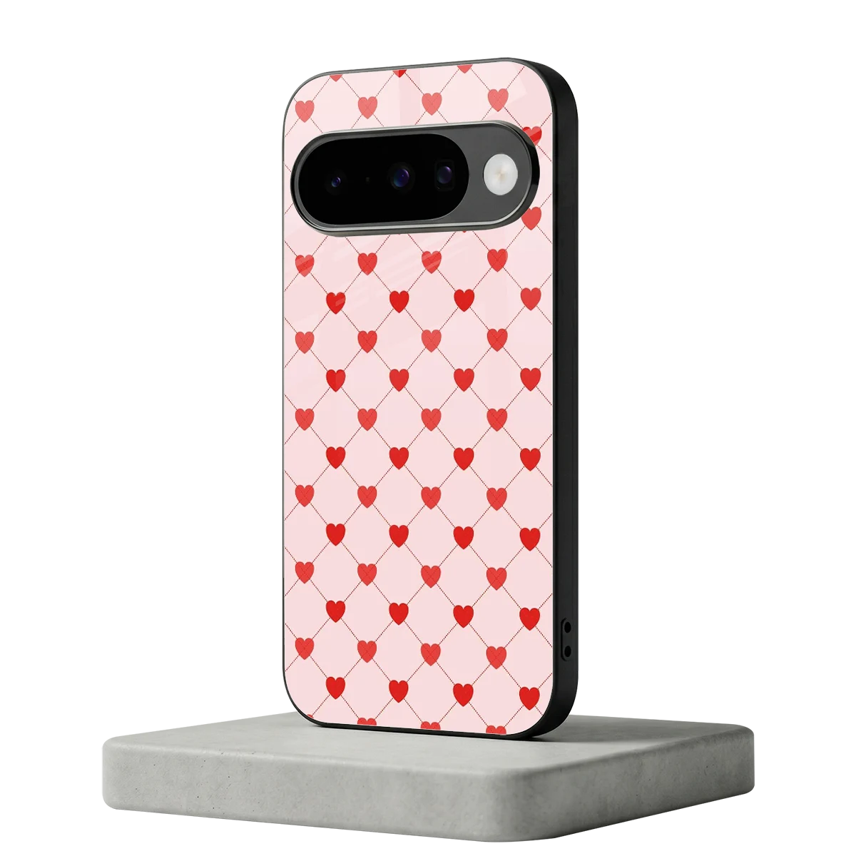 Heartbeat google pixel 10 mobile cover | shockproof glass phone case