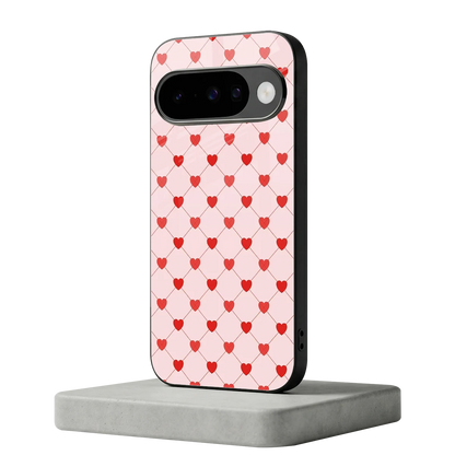 Heartbeat google pixel 10 mobile cover | shockproof glass phone case