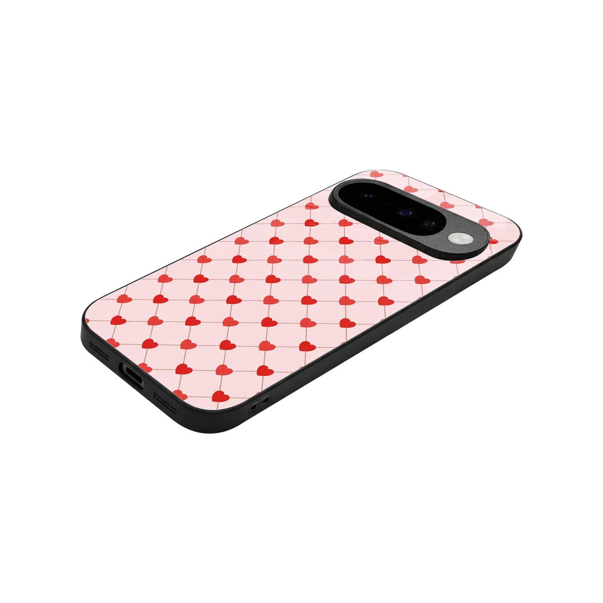 Heartbeat stylish phone case for google pixel 10 | glossy glass and slim fit