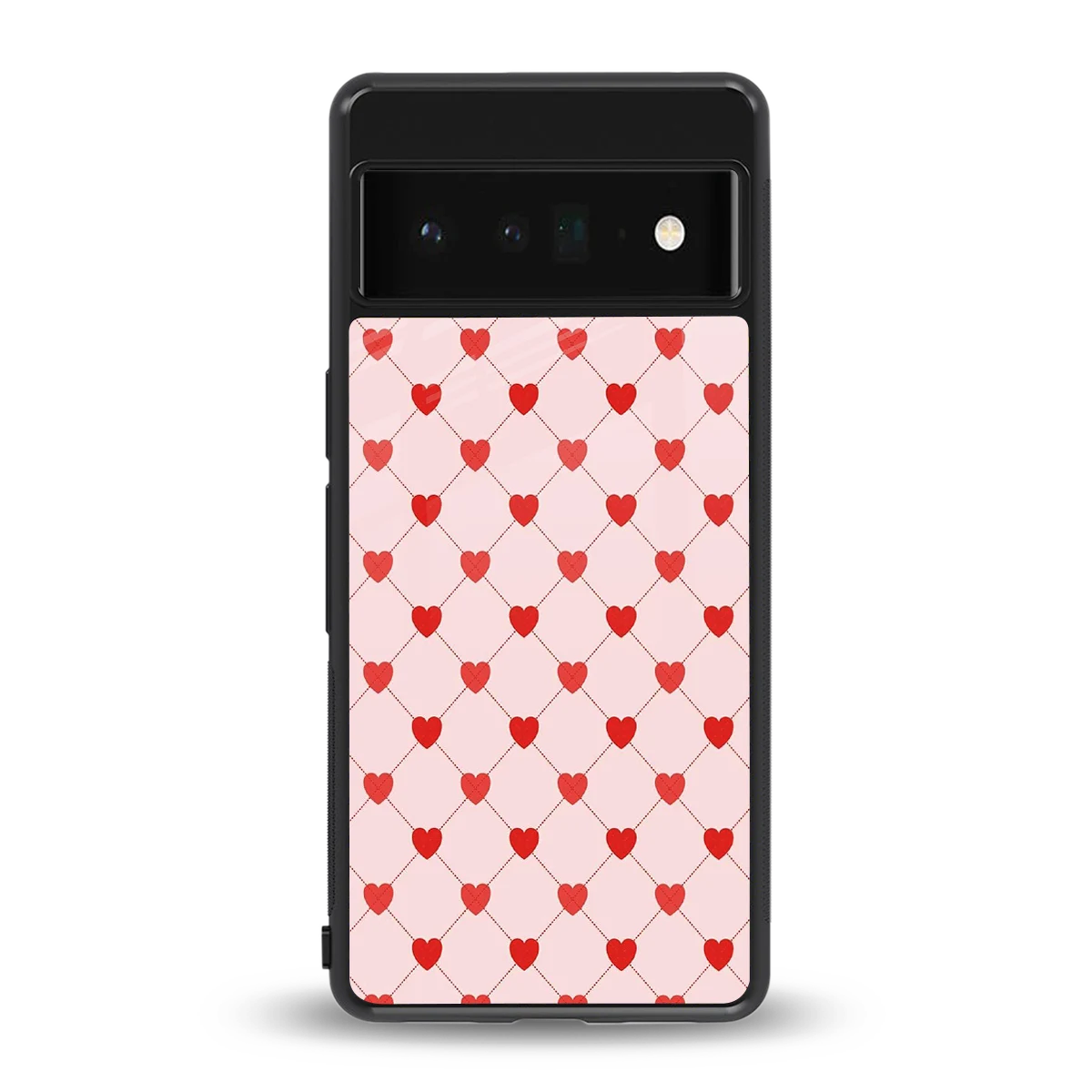 Heartbeat back phone cover | glass case for google pixel 6 pro
