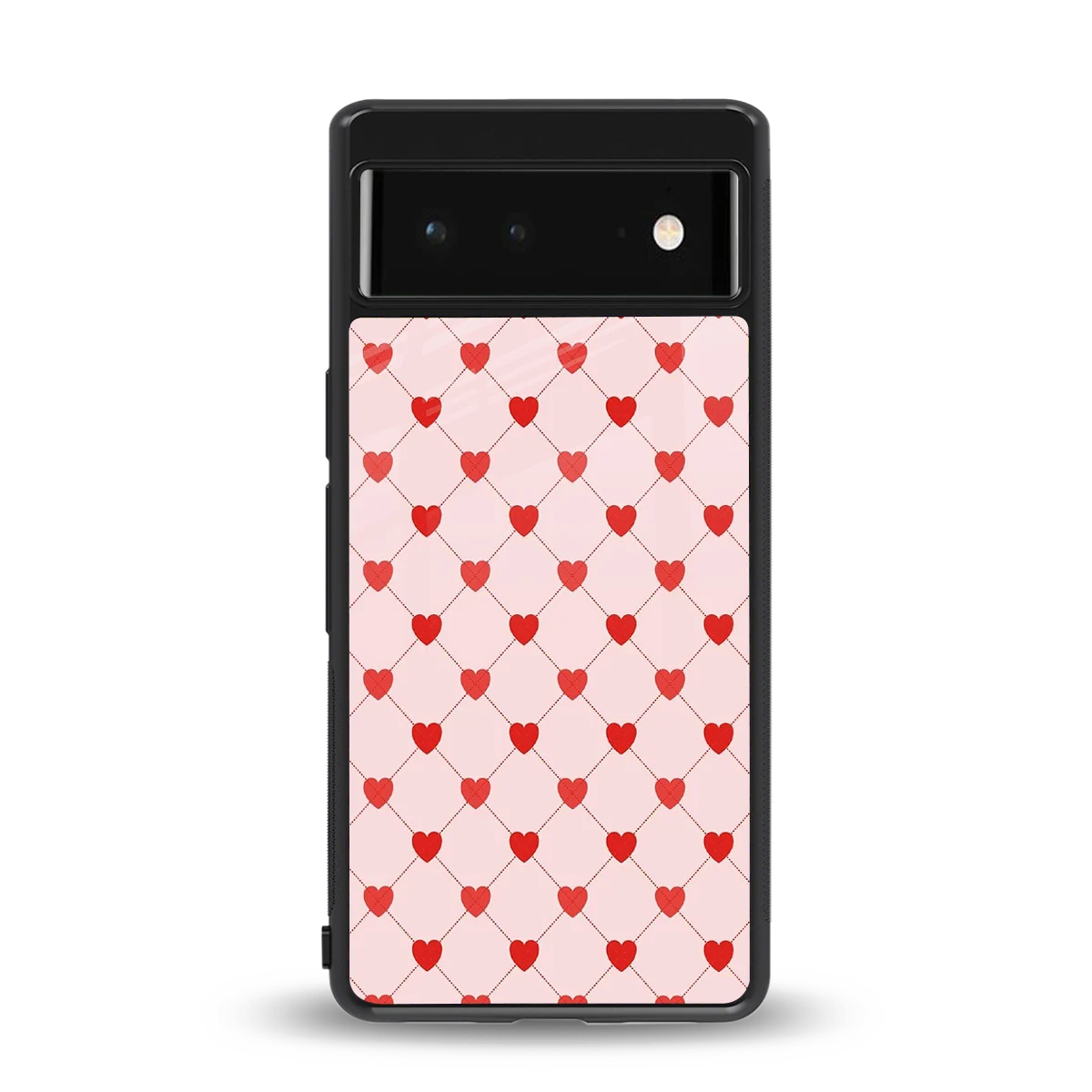 Heartbeat back phone cover | glass case for google pixel 6a