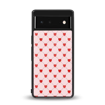 Heartbeat back phone cover | glass case for google pixel 6a