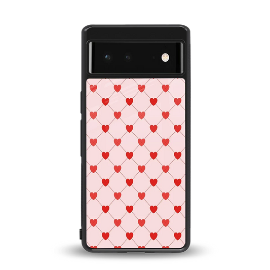 Heartbeat back phone cover | glass case for google pixel 6a