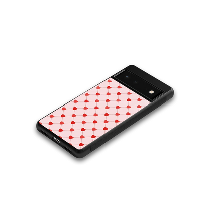 Heartbeat google pixel 6 mobile cover | shockproof glass phone case