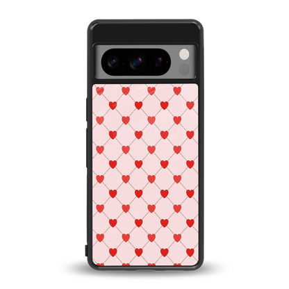 Heartbeat back phone cover | glass case for google pixel 8 pro