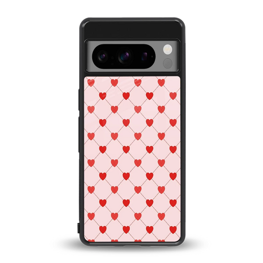 Heartbeat back phone cover | glass case for google pixel 8 pro
