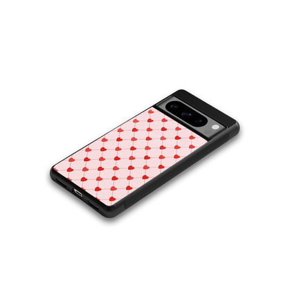 Heartbeat google pixel 8 pro mobile cover | shockproof glass phone case