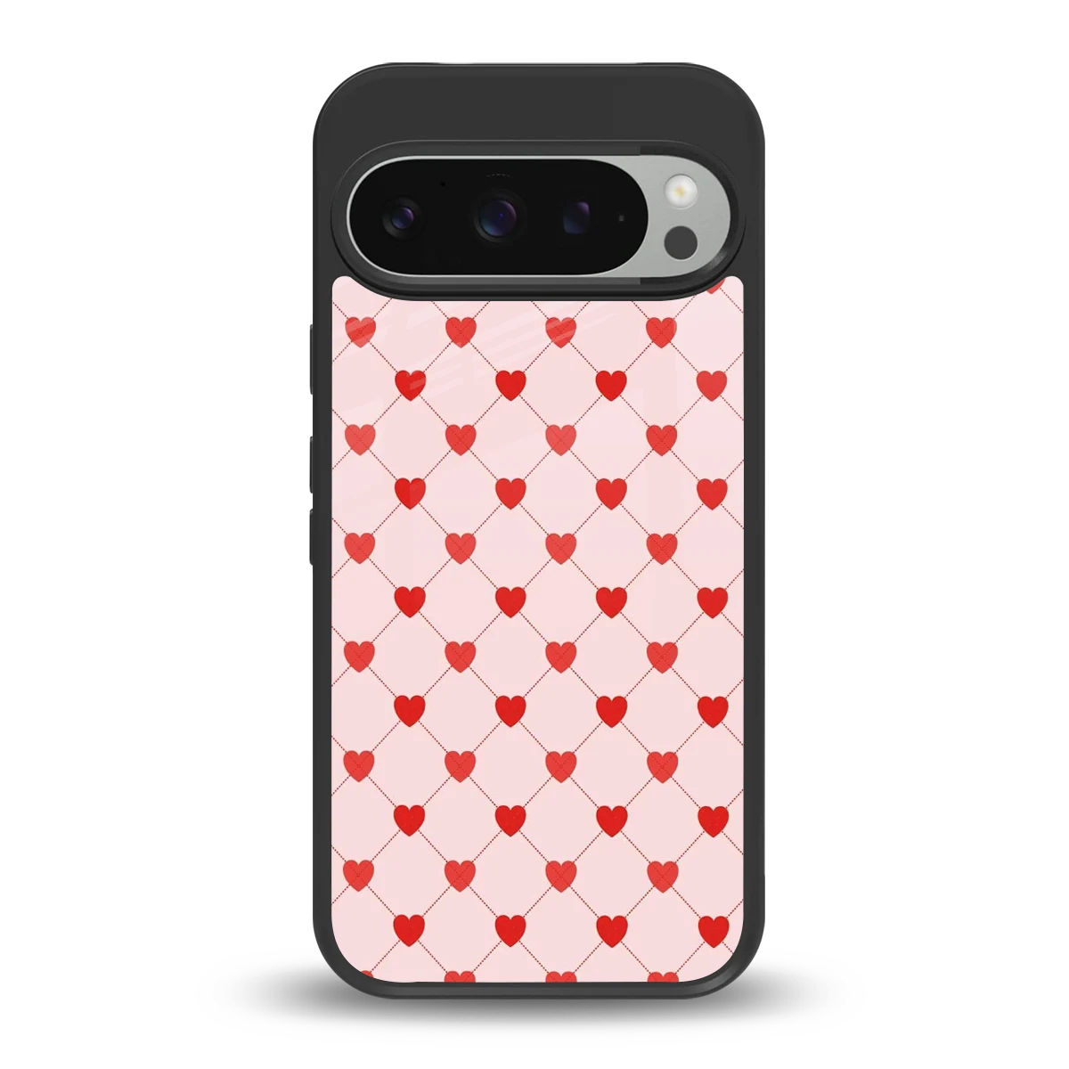 Heartbeat back phone cover | glass case for google pixel 9 pro xl