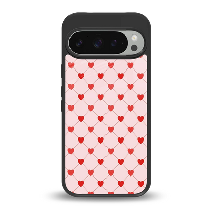 Heartbeat back phone cover | glass case for google pixel 9 pro xl