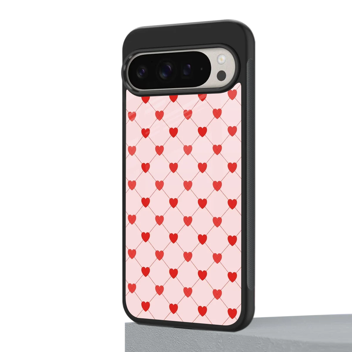 Heartbeat google pixel 9 pro mobile cover | shockproof glass phone case