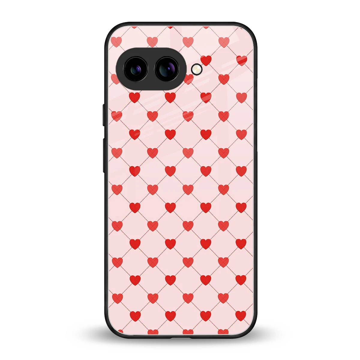 Heartbeat back phone cover | glass case for google pixel 10a