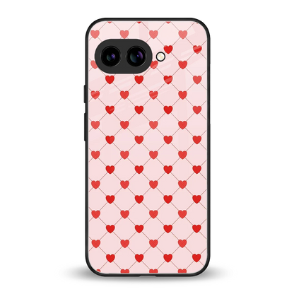 Heartbeat back phone cover | glass case for google pixel 10a