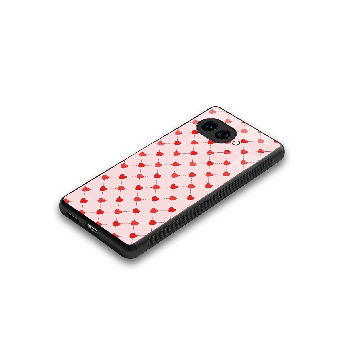 Heartbeat stylish phone case for google pixel 10a | glossy glass and slim fit
