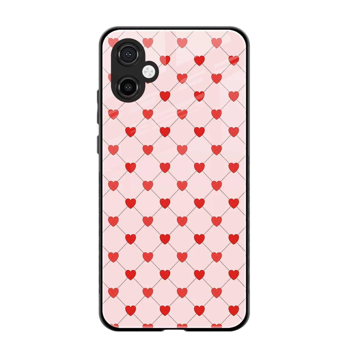 Heartbeat back phone cover | glass case for samsung galaxy a06 5g